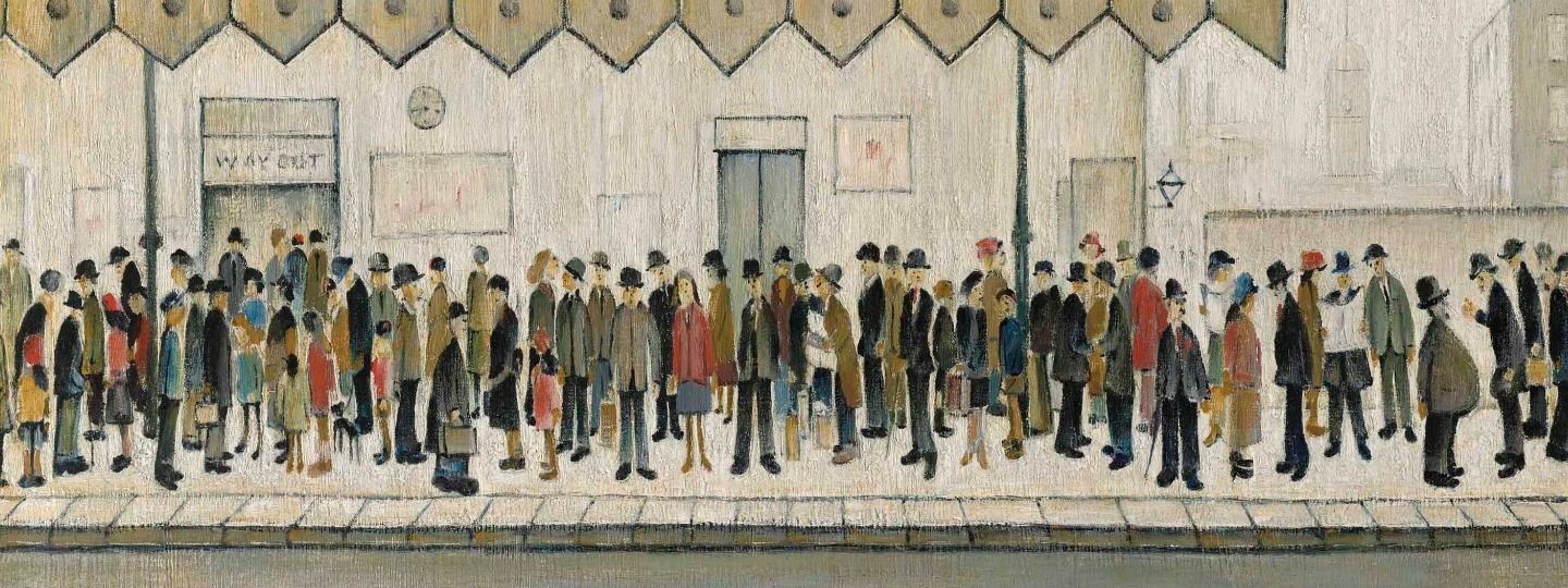 The Railway Platform, by Laurence Stephen Lowry