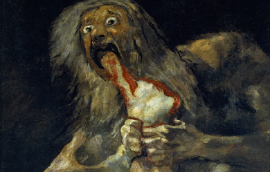 Saturn Devouring His Son, by Francisco de Goya