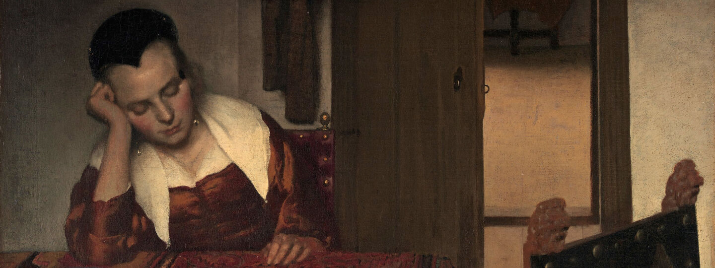 Sleeping girl, by Johannes Vermeer