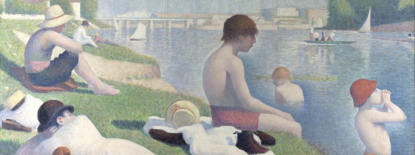 Bathers in Asnières, by Georges Pierre Seurat