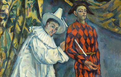 Shrove tuesday (Pierot and Harlequin), by Paul Cézanne