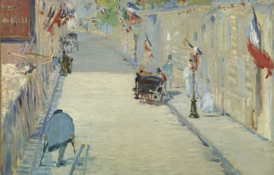 The Rue Mosnier with Flags, by Édouard Manet