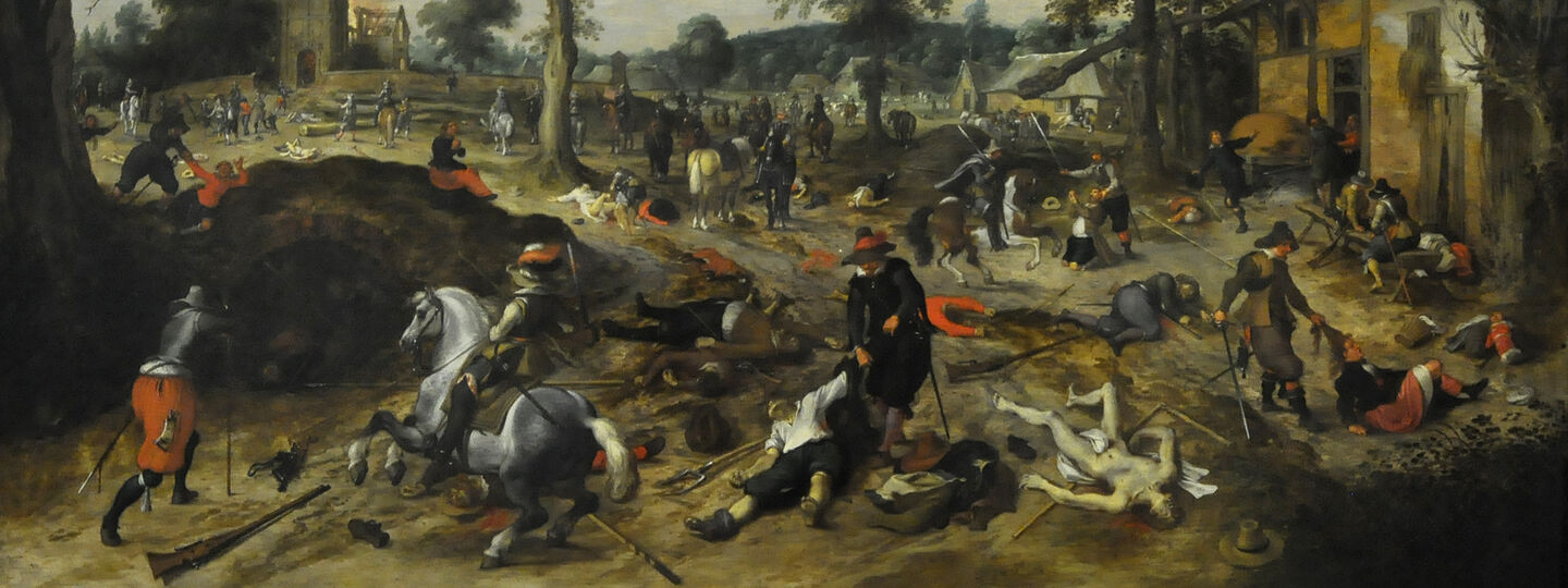 The plundering of Wommelgem, by Sebastiaen Vrancx