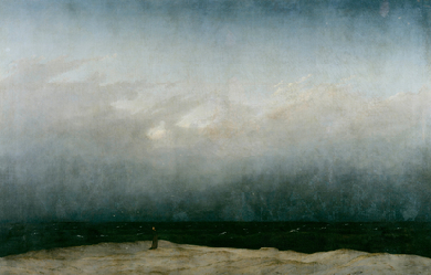 The Monk by the Sea, by Caspar David Friedrich