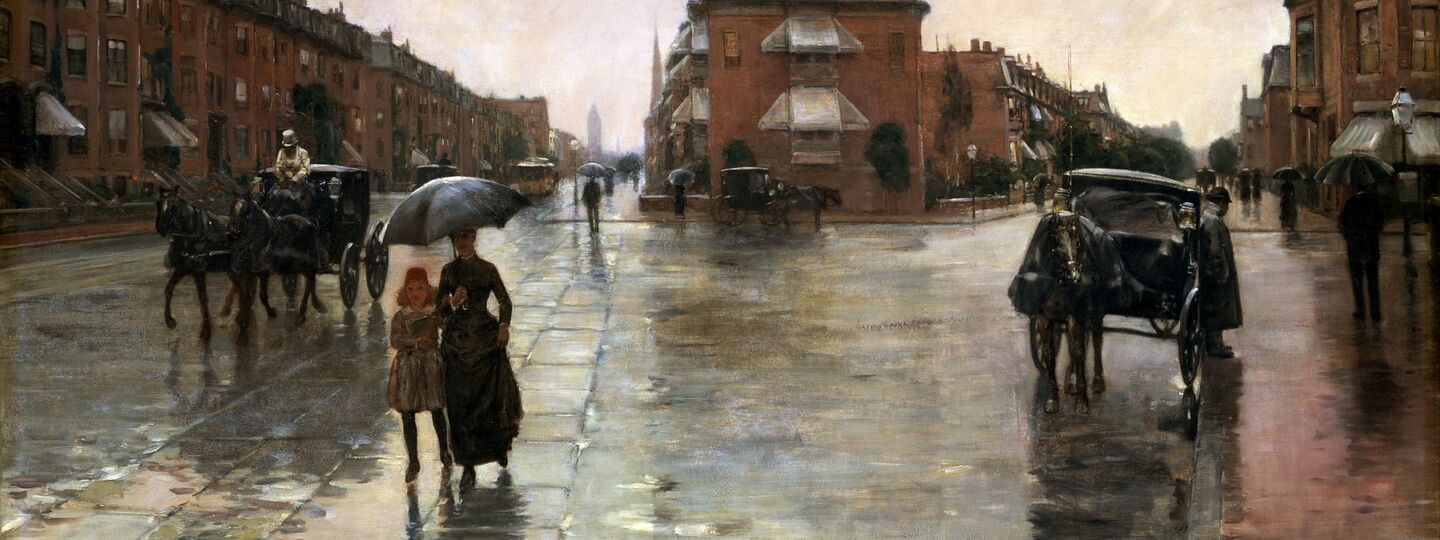 Rainy Day, Boston, by Childe Hassam