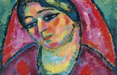 The red veil, by Alexej von Jawlensky