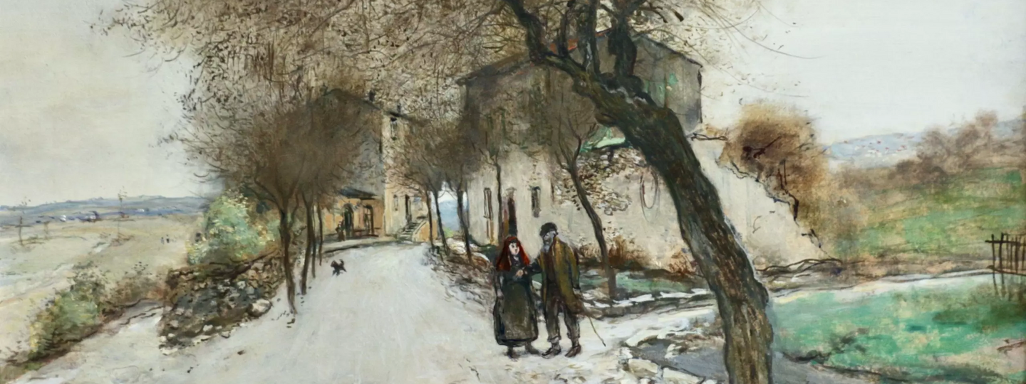 Figures in a Village Street, by Jean-François Raffaëlli