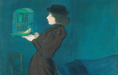 Woman with a Birdcage, by József Rippl-Rónai