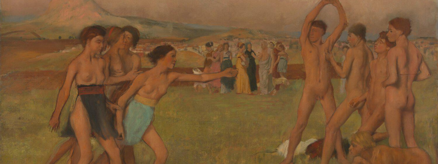 Young Spartans Exercising, by Edgar Degas