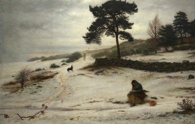 Blow Blow Thou Winter Wind, by John Everett Millais