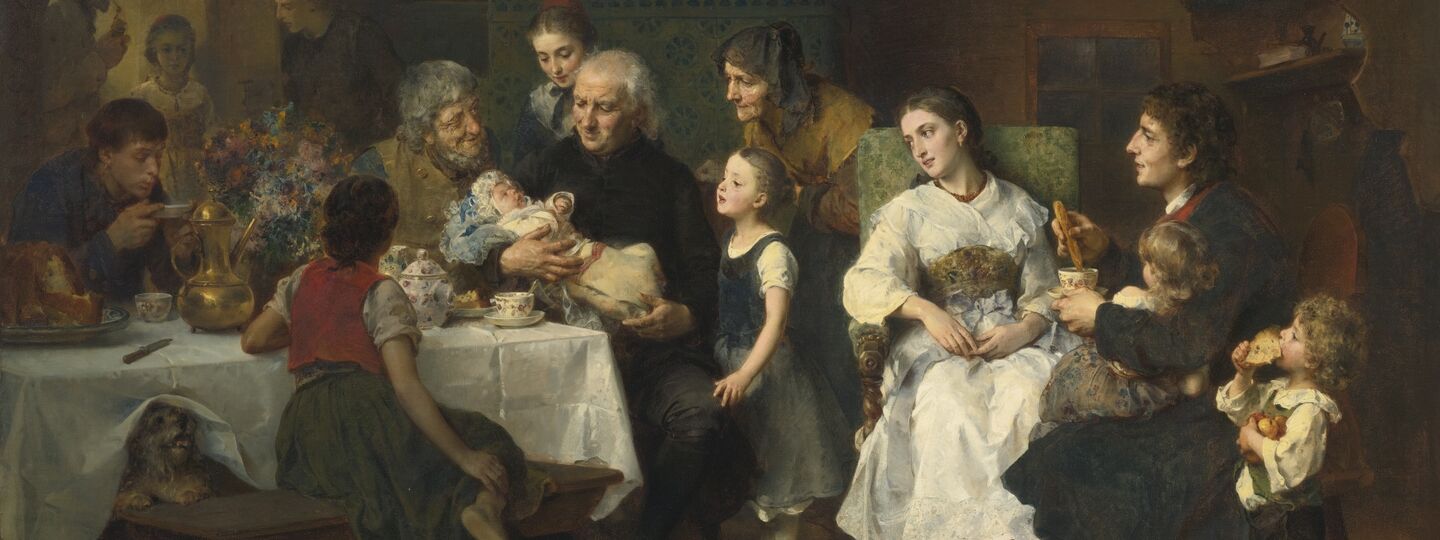 The christening, by Ludwig Knaus