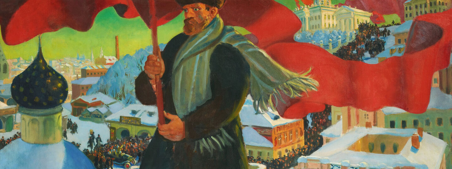 The Bolshevik, by Boris Kustodiev