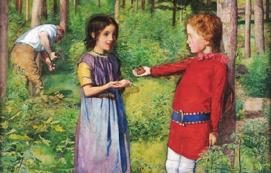 Woodmans Daughter, by John Everett Millais