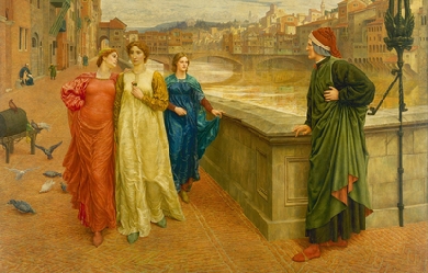 Dante and Beatrice, by Henry Holiday