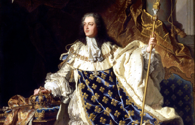 Louis XV in Coronation Robes, by Hyacinthe Rigaud