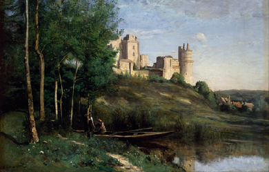 Ruins of the Château de Pierrefonds, by Jean-Baptiste-Camille Corot