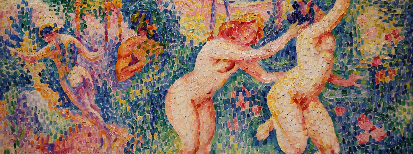 The flight of the nymphs, by Henri-Edmond Cross