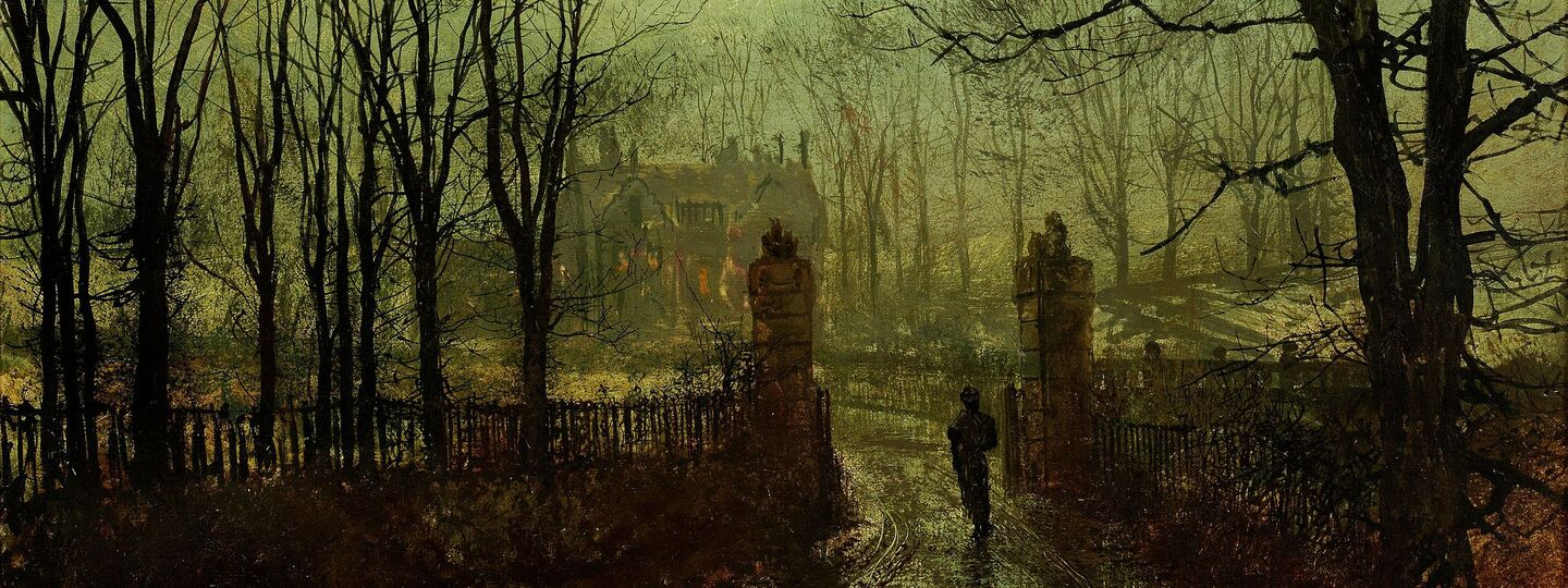 At The Park Gate, by John Atkinson Grimshaw