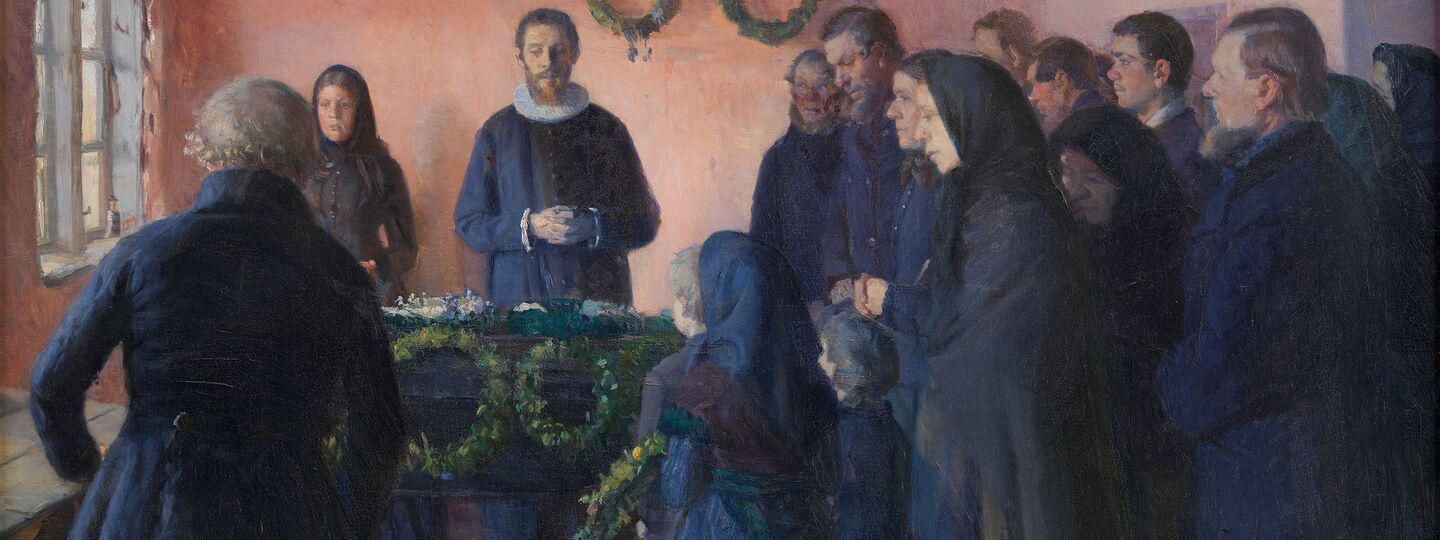 A Funeral, by Anna Ancher