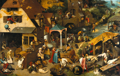 The Dutch Proverbs, by Pieter Bruegel the Elder