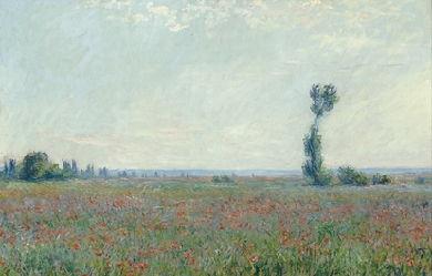 Field of poppies, by Claude Monet