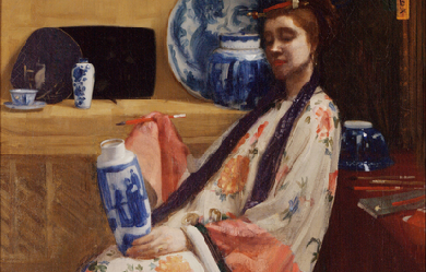 Purple and Rose: The Lange Leizen of the Six Marks, by James Abbott McNeill Whistler