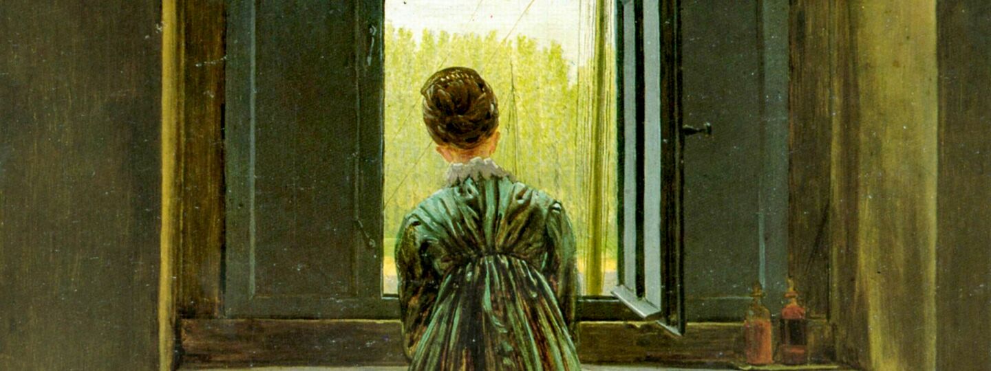 Woman at a Window, by Caspar David Friedrich