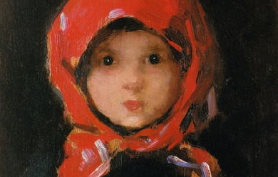 Portrait of a little girl, by Nicolae Grigorescu