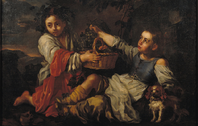 Children with Grapes, by Eberhard Keil