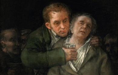 Self-portrait with Dr Arrieta, by Francisco de Goya