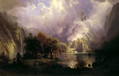 Rocky Mountain Landscape, by Albert Bierstadt