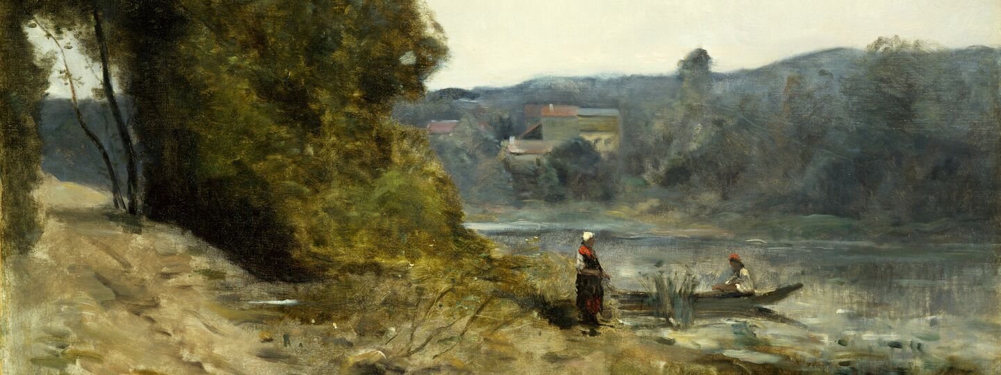 The Departure of the Boatman, by Jean-Baptiste-Camille Corot