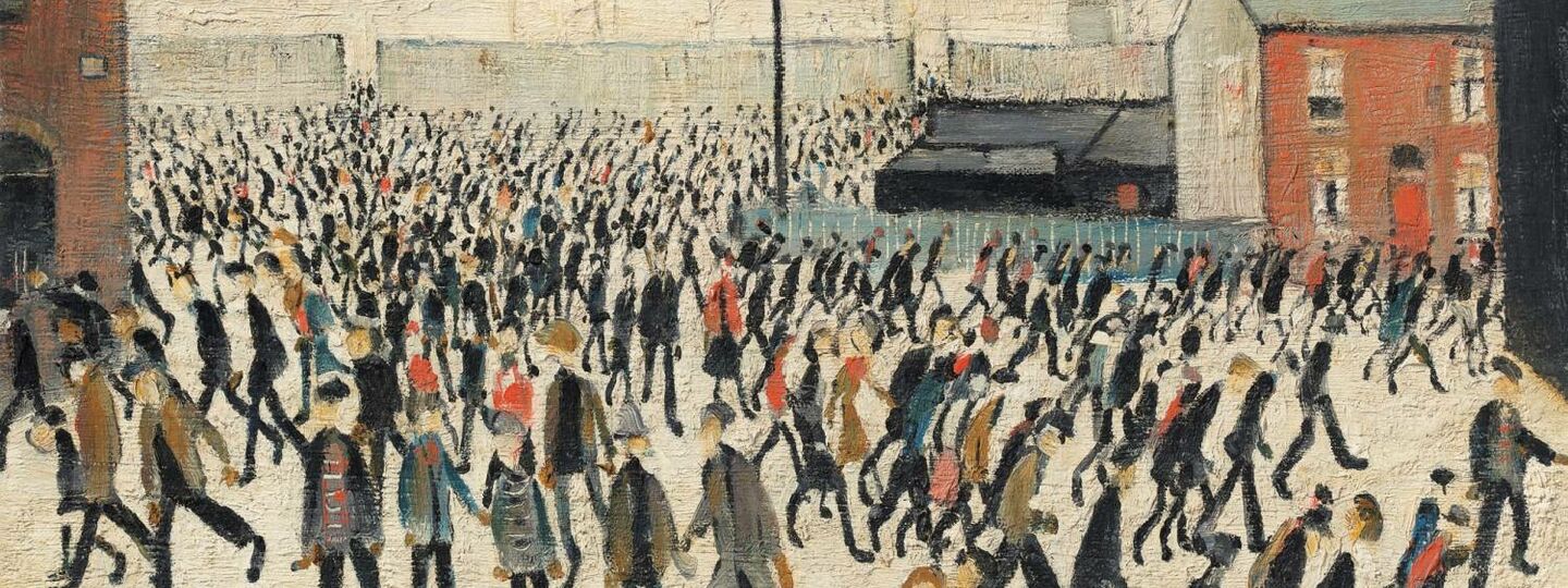 Coming from the match, by Laurence Stephen Lowry