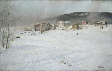  Winter, by Frits Thaulow