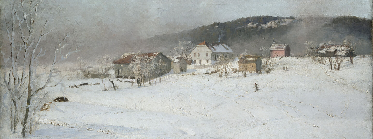  Winter, by Frits Thaulow