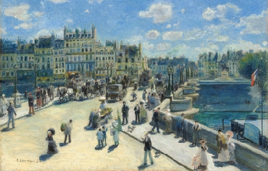 Pont Neuf, Paris, by Pierre-Auguste Renoir