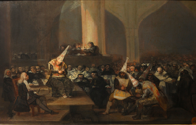 Inquisition scene, by Francisco de Goya