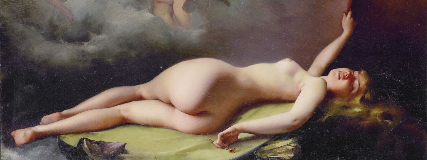 Reclining nude, by Luis Ricardo Falero