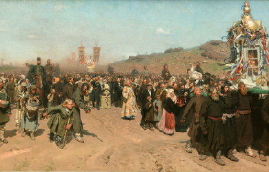 Religious Procession in Kursk Province, by Iliá Repin