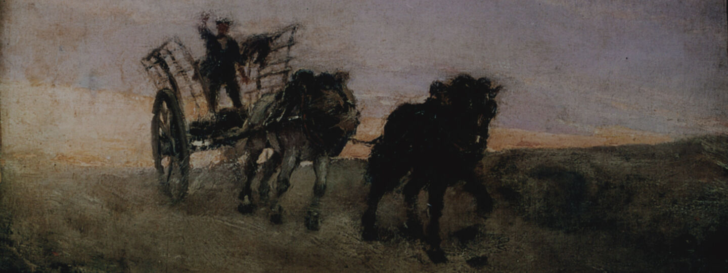 Horse Carriage, by Félix Resurrección Hidalgo