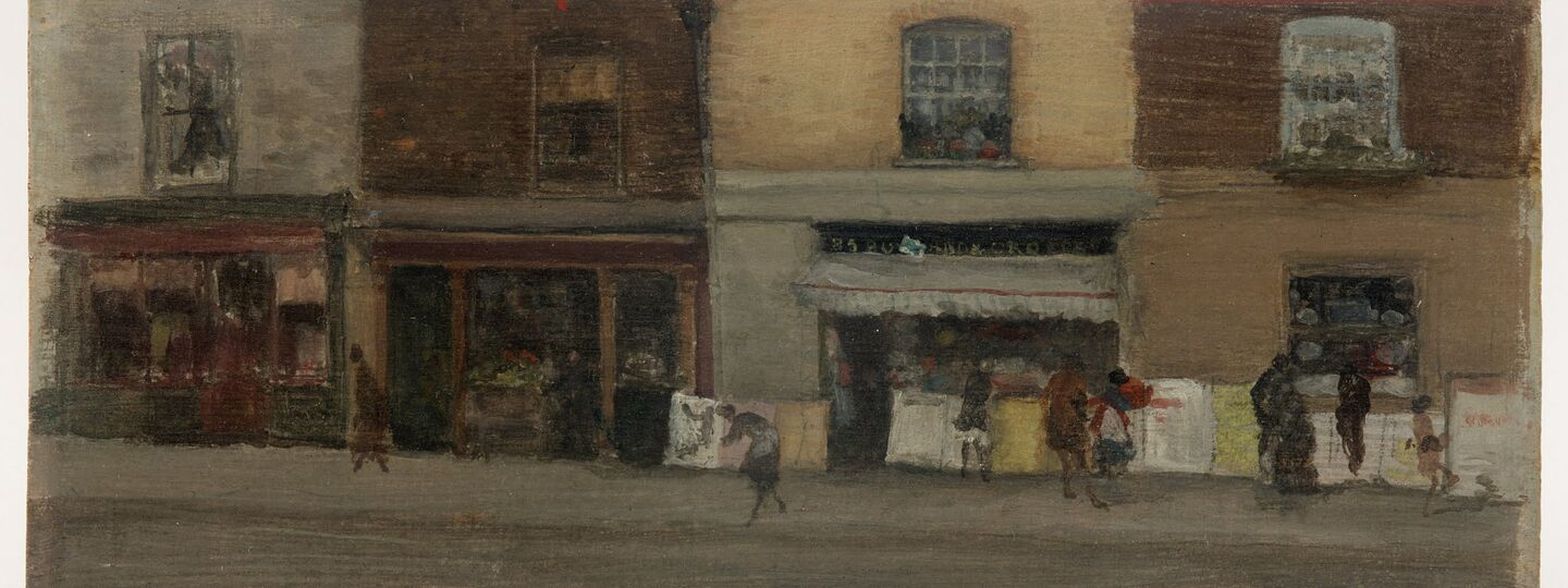 Chelsea Shops, by James Abbott McNeill Whistler