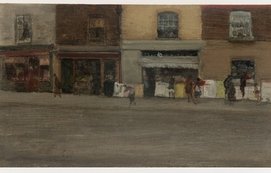 Chelsea Shops, by James Abbott McNeill Whistler