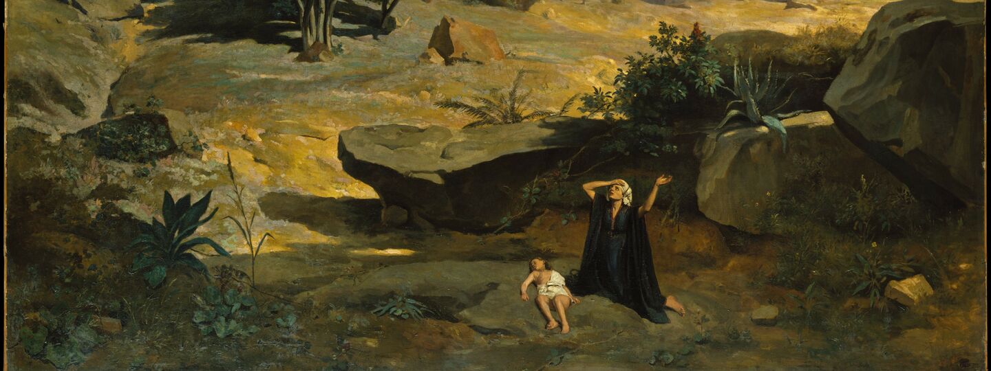 Hagar in the Wilderness, by Camille Corot