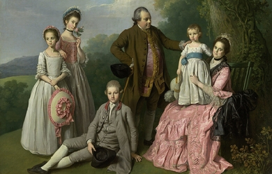 The Pybus family, by Nathaniel Dance-Holland