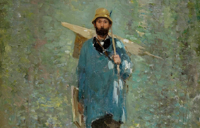 Andreescu in Barbizon, by Nicolae Grigorescu