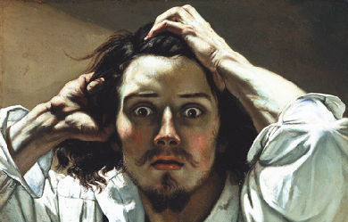 The Desperate, by Gustave Courbet