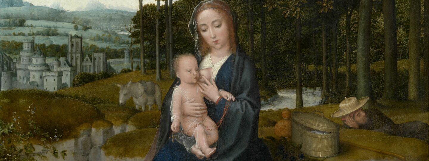 Rest during the flight to Egypt, by Gerard David
