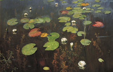 Lily pads, by Isaak Levitán