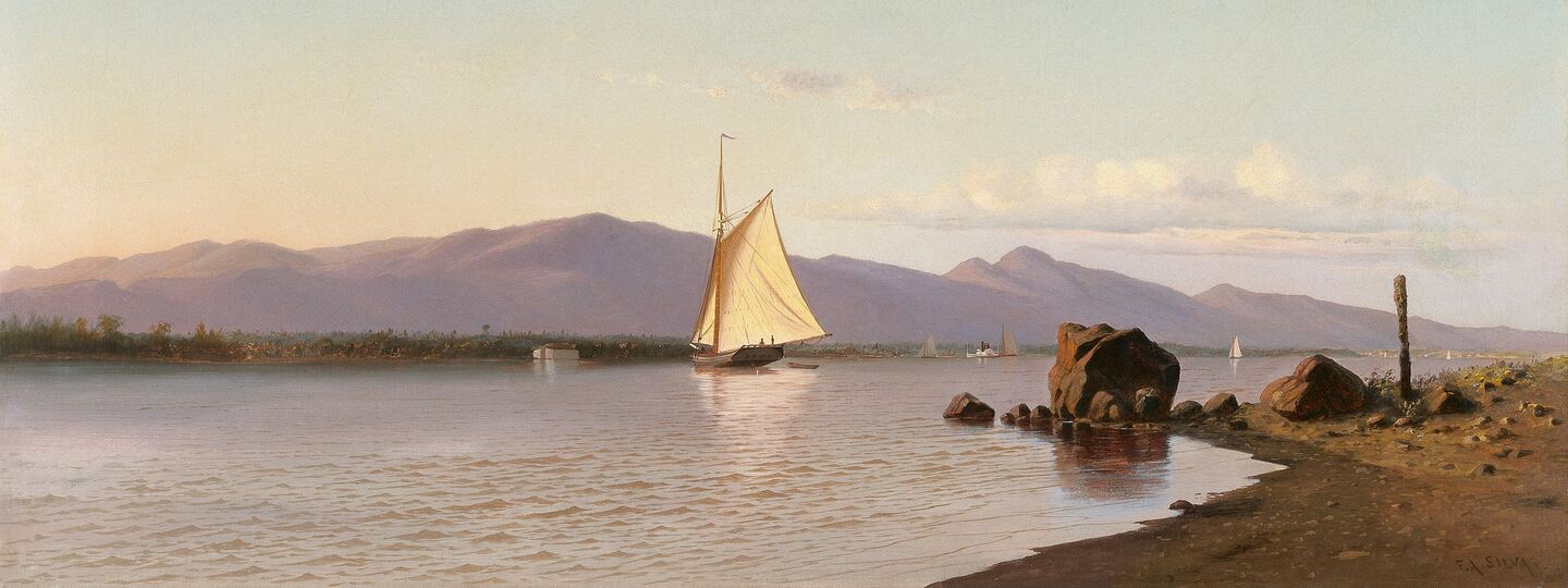 Kingston Point, Hudson River, by Francis Augustus Silva