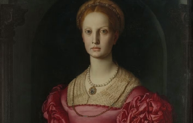 Portrait of Lucrezia Panciatichi, by Bronzino